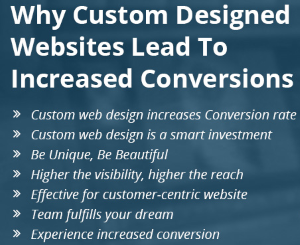 Custom Designed pay by the month websites
